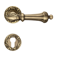 Charme Door Mortise handle on rose - Go